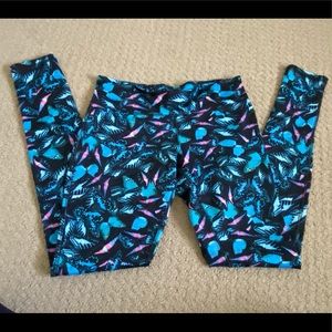 Massimo Colourful Butterfly Yoga Pants size small